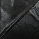 Black iridescent fine coated polyester jersey