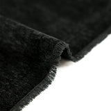 Velours chenille double face chiné noir