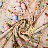 Pink Easter bunny print cotton
