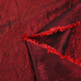 Lola crimson red crinkled polyester