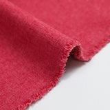 Crimson red velvet touch polyester canvas