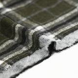 Adèle khaki checked quilted flannel