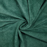 Velours polyester fines côtes vert pin