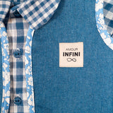Étiquettes tissées "Amour infini" x 5