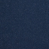 Bord-côte lurex argent tubulaire bleu foncé vendu au mètre