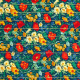 Cotton Liberty ® striped metal Florence Mustard per meter