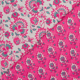 Coton matelassé double face Sandhya rose au mètre