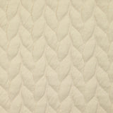 Matelassé jersey braids ecru background