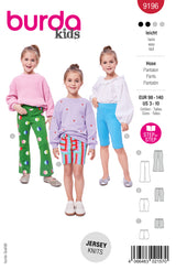 Burda kids pattern n°9196: Trousers