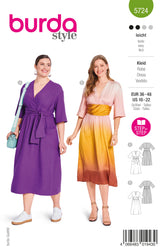 Patron Burda n°5724 : Robe