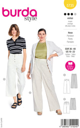 Patron Burda n°5735 : Pantalon