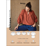 Okinawa mujer de costura de la mujer blusa y vestido