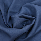Lin viscose uni bleu barbeau