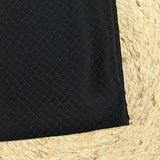 Satin de soie imprimé peau de serpent fond noir