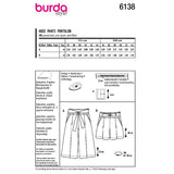 Patron Burda n°6138 : Pantalon