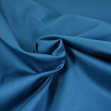 Satin de coton bleu canard