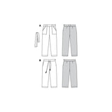 Patron Burda n°6218 : Pantalon – forme droite – poches plaquées