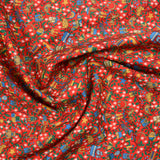 Cotton Liberty ® Magical Forest Red per meter