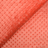 Polaire minky relief corail