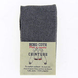 Bord côte ceinture - gris