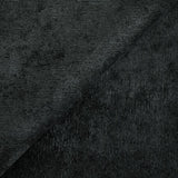 Fine polyester velvet black ribs