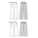 Burda Boss N ° 6436: pantalones anchos