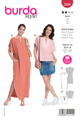 Burda boss n ° 5894: dress & tunic