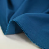 Satin de coton bleu canard