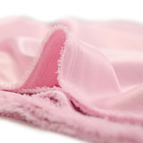 Crêpe satin polyester rose clair