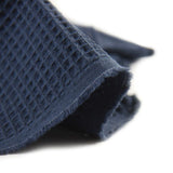 Coton 100% nid d'abeille marine