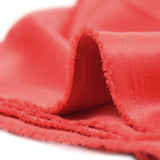 Crêpe satin polyester rouge