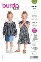 Patron Burda Enfant n°9249 : Robe & Blouse