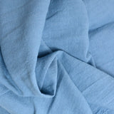 100% Lin lavé bleu guède