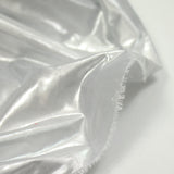 Polyester lamé gris perle