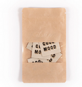 Étiquettes tissées "Good Mood " x 5