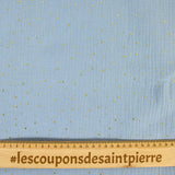 Double gaze ciel confettis doré