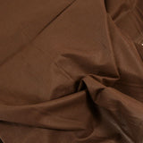 Coton uni marron