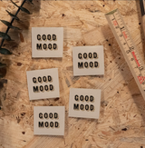 Étiquettes tissées "Good Mood " x 5
