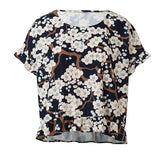 Patron Burda n°6243 : Tee-shirt – encolure ronde – forme carrée – ruchés