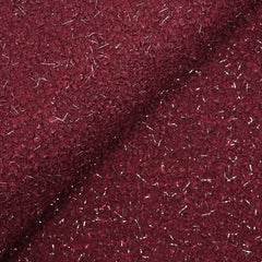 Lainage bouclette lurex bordeaux