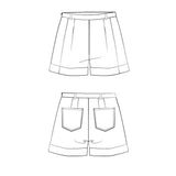 PEACOCK shorts sewing pattern