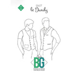 Men's sewing pattern: Dandy vest