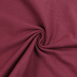 Wine red tubular ribbed cuffs per meter