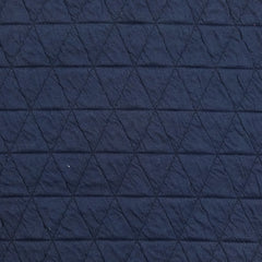 Jersey matelassé triangle fond bleu marine