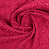 Tweed Emma lurex polyester fond fuchsia