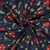Christmas cotton printed background marine background