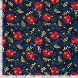 Christmas cotton printed background marine background