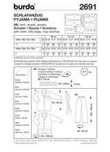 Patrón N ° 2691: pijama