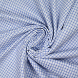 Paul jacquard polycotton poplin with blue checks