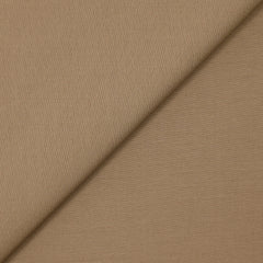 Sergé de coton élasthanne satiné beige